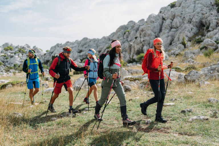 wandern in den bergen
